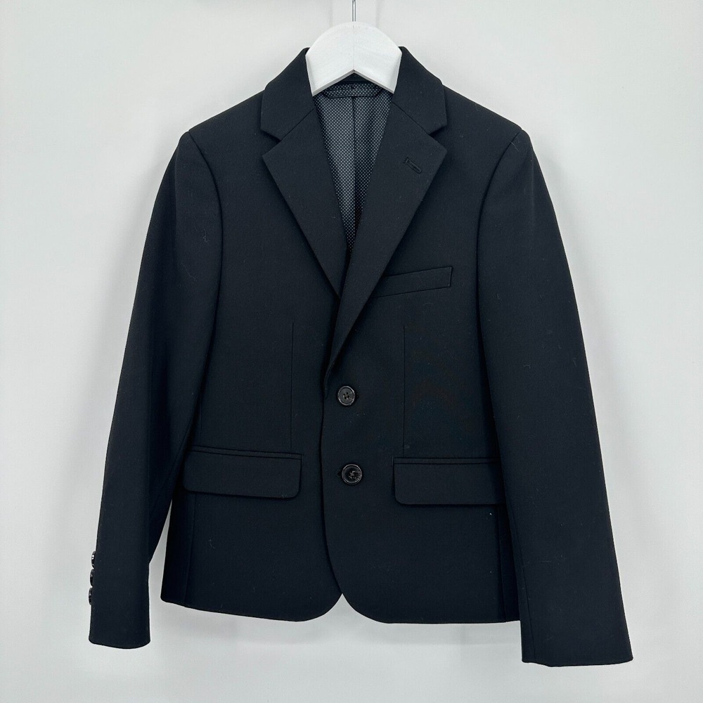 Saks Fifth Avenue Suit Jacket‎ Kids Size 6 Black Wedding Holiday Formal Church